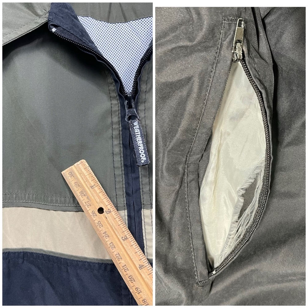 Weatherproof Performance Jacket Navy/Green Full Z… - image 8